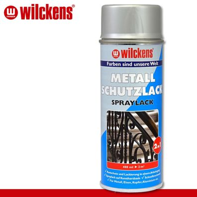 Wilckens 400 ml Metall-Schutzlack Spraylack 2in1 silber