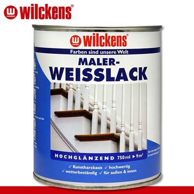 Wilckens 750 ml Maler-Weißlack Alkydharzlack Holz Metall innen & außen