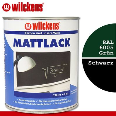 Wilckens 750 ml Mattlack grün oder schwarz zur Auswahl Tafel Tischtennisplatte