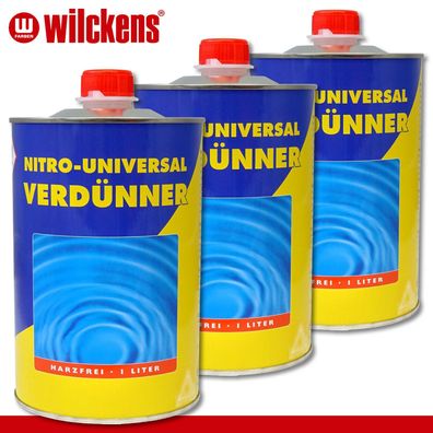 Wilckens 3 x 1 l Nitro-Universal-Verdünner Nitroverdünnung Universalverdünnung