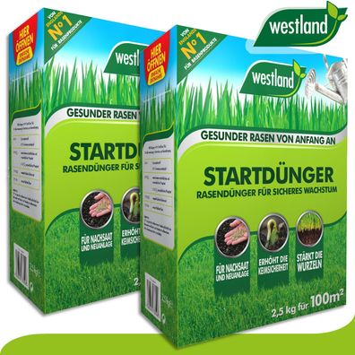 Westland 2 x 2,5 kg Startdünger »Die Nummer 1 in England für den Garten«