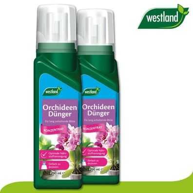 Westland 2 x 200 ml Orchideen Dünger »Die Nr 1 in England für den Garten«