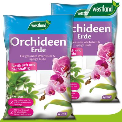 Westland 2 x 4 l Orchideen Erde »Die Nummer 1 in England für den Garten«