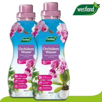 Westland 2 x 720 ml Orchideen Wasser »Die Nr 1 in England für den Garten«