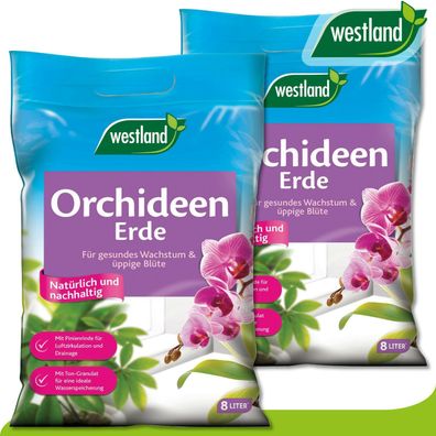 Westland 2 x 8 l Orchideen Erde »Die Nummer 1 in England für den Garten«