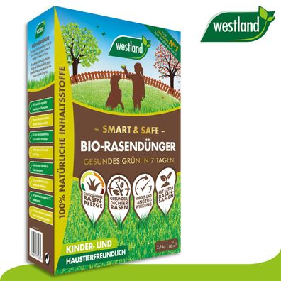 Westland 2,8 kg Smart & Safe Bio-Rasendünger »Englands Nr 1 für den Garten«
