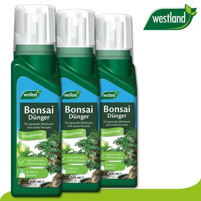 Westland 3 x 200 ml Bonsai Dünger »Die Nr 1 in England für den Garten«