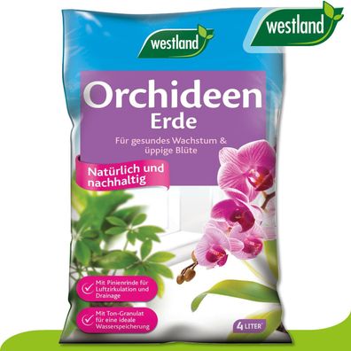 Westland 4L Orchideen Erde Nummer 1 in England für den Garten Wachstum Blumen