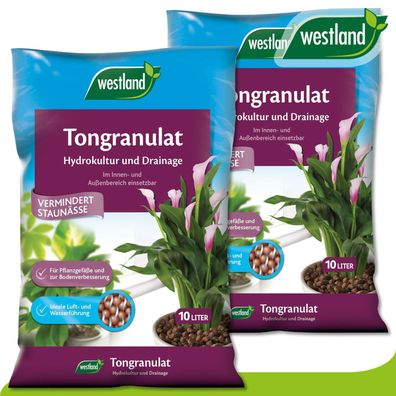 Westland 2 x 10 l Tongranulat »Die Nummer 1 in England für den Garten«