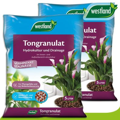 Westland 2 x 5 l Tongranulat »Die Nummer 1 in England für den Garten«