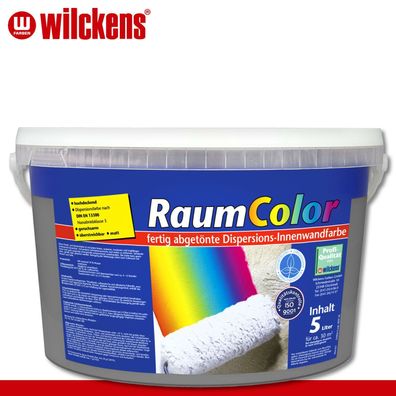 Wilckens 5 l RaumColor Kunststoff-Dispersionsfarbe Innenwandfarbe | Basaltgrau
