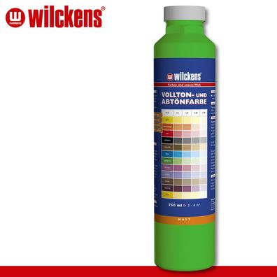 Wilckens 750 ml Vollton- & Abtönfarbe | Apfelgrün | Wandfarbe wetterbständig