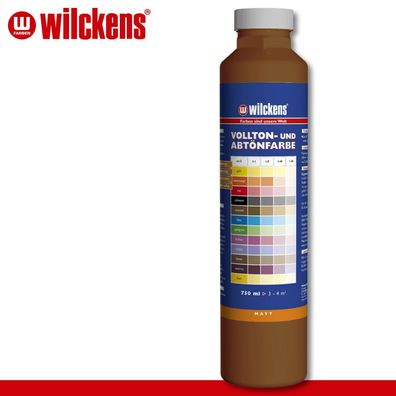 Wilckens 750 ml Vollton- & Abtönfarbe | Caramel | Wandfarbe wetterbständig