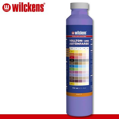Wilckens 750 ml Vollton- & Abtönfarbe | Violett | Wandfarbe wetterbständig