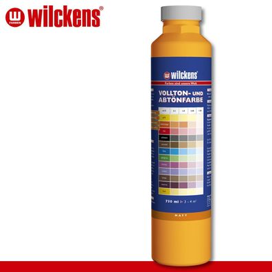 Wilckens 750 ml Vollton- und Abtönfarbe | Bast | Wandfarbe wetterbständig