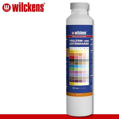 Wilckens 750 ml Vollton- und Abtönfarbe | Weiß | Wandfarbe wetterbständig