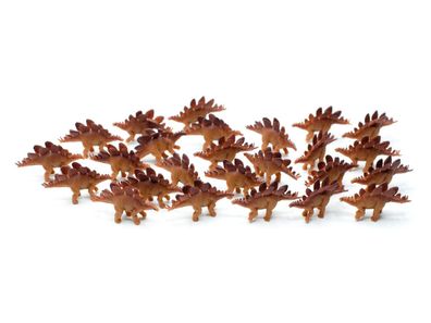 25x Glücks-Minis Set Kinder Tierfiguren Aufstellfiguren Stegosaurus Dino Dinos
