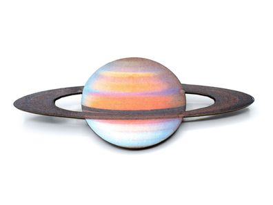 Planet Saturn Brosche Miniblings Anstecknadel Pin Universum Weltall Astronaut