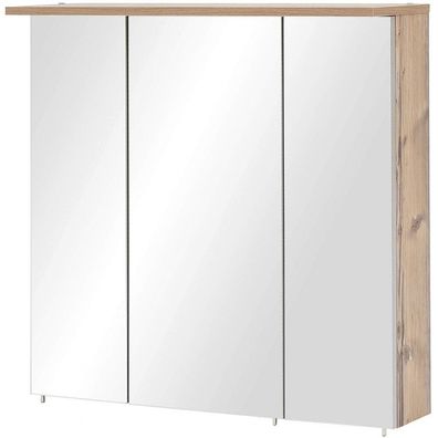 Spiegelschrank Hängespiegel Wandspiegel Badspiegel 3türig mit Beleuchtung / Pr...