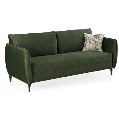 Sofa 3 Sitzer Couch Sitzsofa Loungesofa ca. 200 cm NOVARA Microvelours Samt Grün