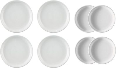 Set 8-tlg. - Trend Weiß - Thomas - 4 x Speiseteller + 4 x Frühstücksteller