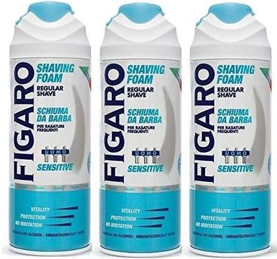 Figaro Rasierschaum Sensitive (shaving foam) 3 x 400 ml