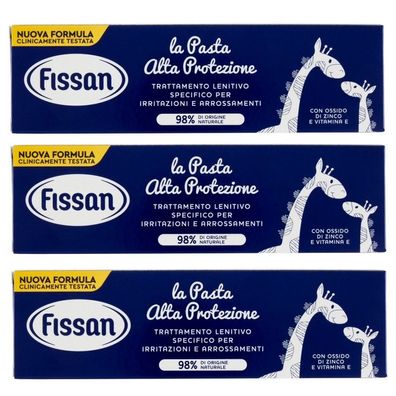 FISSAN - PASTA Alta Protezione Hautcreme für Babyhaut 3 x 100 ml