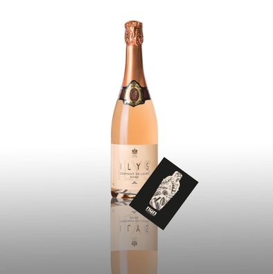 Ilys ROSE Brut Cremant de Loire Rose 0,75L (12,5% Vol) Frankreich- [Enthält Sul