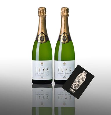 Ilys Brut 2er Set Cremant de Loire 2x 0,75L (12,5% Vol) Frankreich- [Enthält Su
