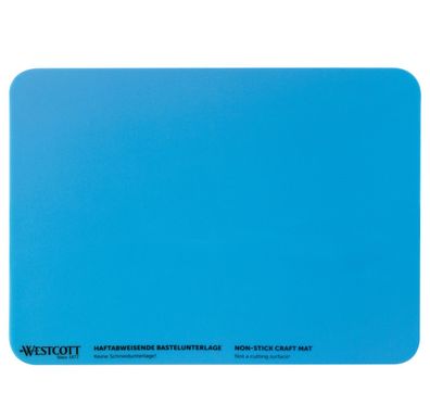Bastelunterlage rutschfest hitzebeständiges Silikon A4 flexibel blau 227x304mm