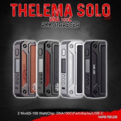 Lost Vape Thelema Solo DNA 100C 100 Watt