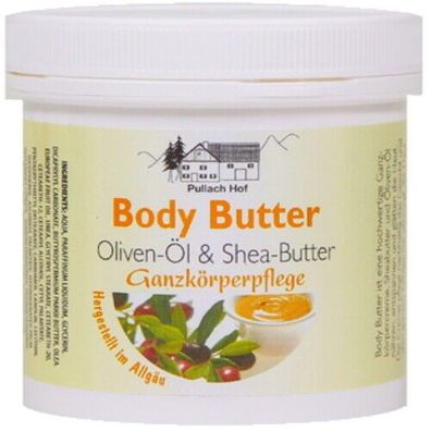 Body Butter Ganzkörperpflege Creme Oliven-Öl Shea-Butter Pullach Hof 250ml