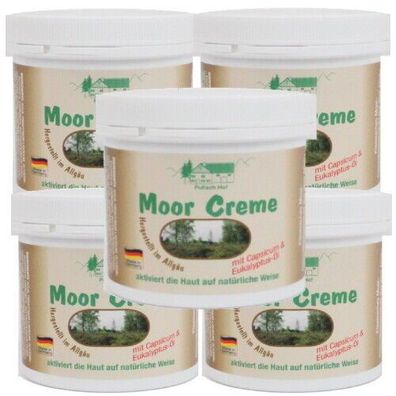 Moor Creme Salbe Aktiv Hautpflege vom Pullach Hof Moorcreme Balsam 250ml 5er Pac