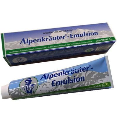 Alpenkräuter Emulsion Creme Homöopathie Kräutercreme Original Lacure Salbe 200ml