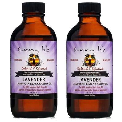 Sunny Isle Lavender Jamaican Black Castor Oil schwarze Rizinusöl 118ml 2er Pack