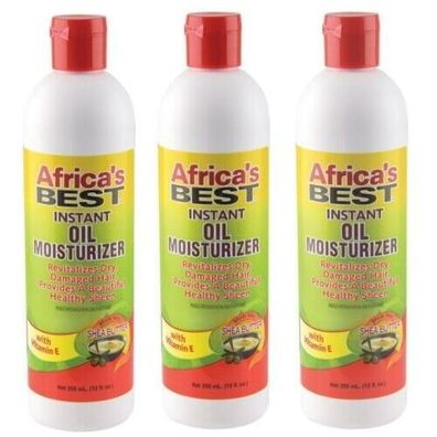 Africa`s Best Oil Moisturizer Revitalisierung Sheabutter Vit E Haarkur 355ml 3x