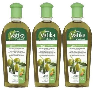 Dabur Vatika Olive Enriched Hair Oil ayurvedisches Haaröl mit Olivenöl 200ml 3x