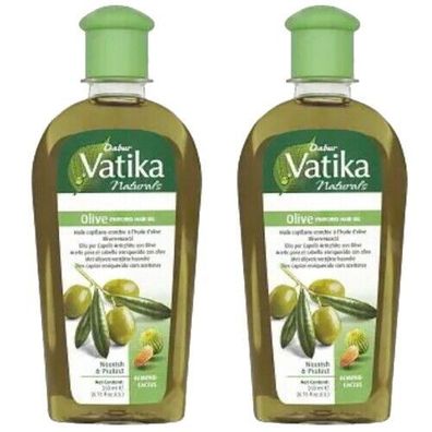 Dabur Vatika Olive Enriched Hair Oil ayurvedisches Haaröl mit Olivenöl 200ml 2x