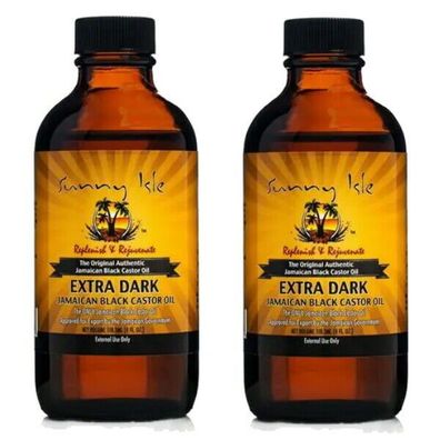 Sunny Isle Jamaican Black Castor Oil Extra Dark schwarze Rizinusöl 118ml 2er P