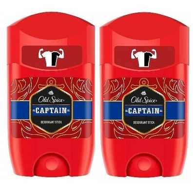 Old Spice Captain Deodorant Stick -Deostick 50ml 2er Pack