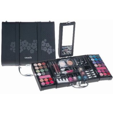 Exclusive Kosmetik Make-up Kunstleder Beautycase Schminkkoffer 63 teilig (e97)