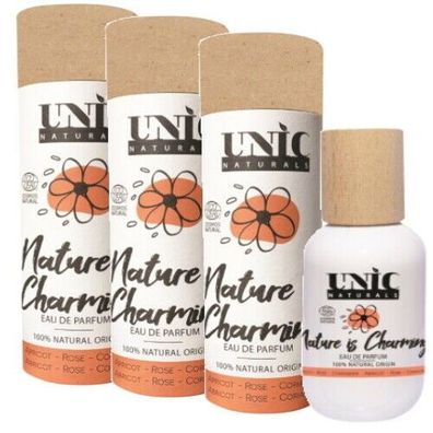 UNIC Naturals Eau de Parfum Nature Is Charming Damen Parfüm VEGAN 30ml 3er Pack