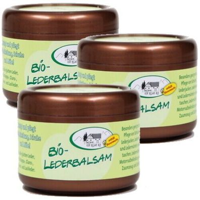 BIO Lederbalsam Universal Lederpflege mit echtem Bienenwachs 250ml (k) 3er Pack