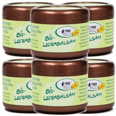 BIO Lederbalsam Universal Lederpflege mit echtem Bienenwachs 250ml (k) 6er Pack