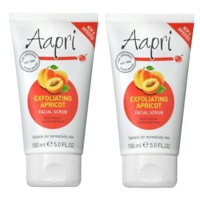 Aapri Exfoliating Apricot Face Gesicht Peel Scrub Gesichtspeeling 150ml 2er Pack