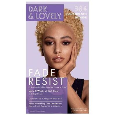 Dark and Lovely Fade Resist Hair Color 384 Light Golden Blonde Haarfarbe