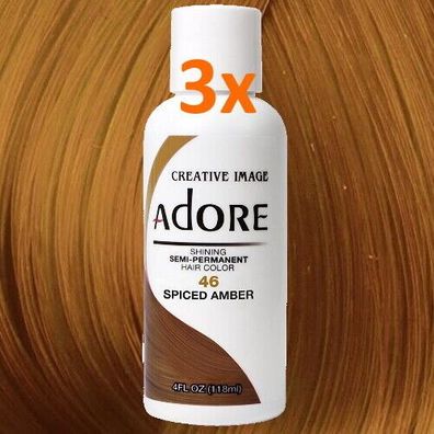 Adore CreativeImage Haarfarbe Direktziehende Haartönung Spiced Amber 46 118ml 3x