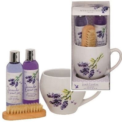Body Collection Lavender & Sweet Pea Handpflege SET 4 teilig