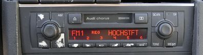 Audi A4 8E Radio Audi Kasette Original chorus mit Code