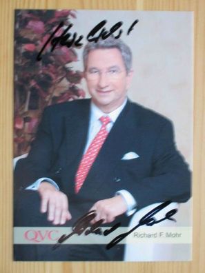 QVC Fernsehmoderator Richard F. Mohr - handsigniertes Autogramm!!!